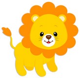 Kinderzimmer Wandtattoo: Löwe glücklich 5