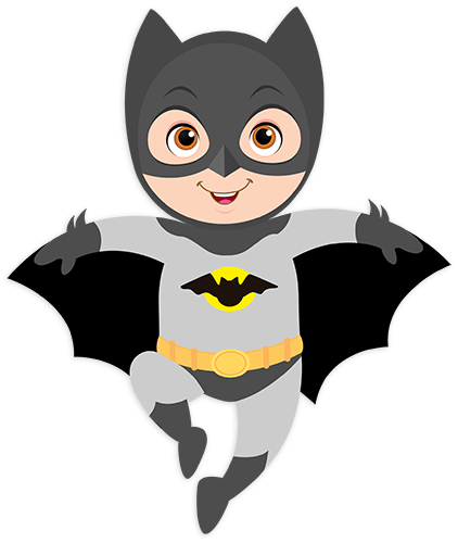 Kinderzimmer Wandtattoo: Batman fliegt