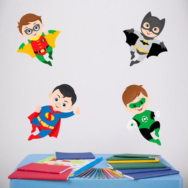 Kinderzimmer Wandtattoo: Kit Superhelden fliegen