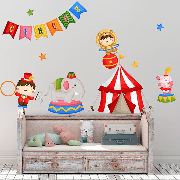 Kinderzimmer Wandtattoo: Weltzirkus-Kit