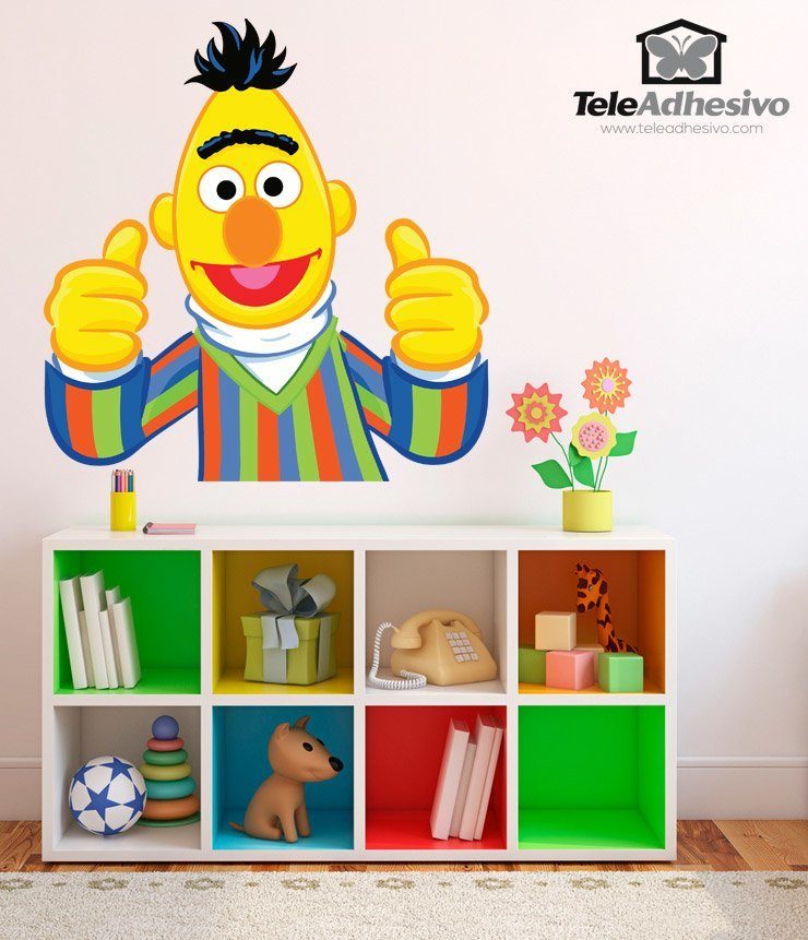 Kinderzimmer Wandtattoo: Bert des Sesamstraße