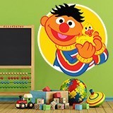 Kinderzimmer Wandtattoo: Ernie mit gelbem Entlein 3