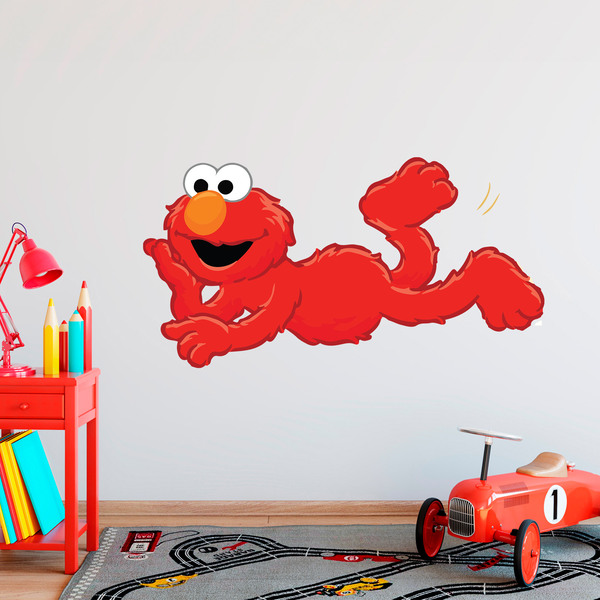 Kinderzimmer Wandtattoo: Elmo liegend