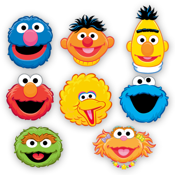 Kinderzimmer Wandtattoo: Kit Sesame street