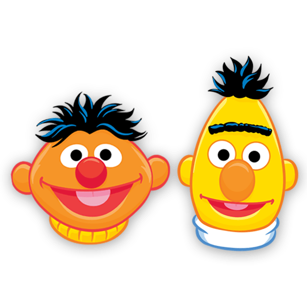 Kinderzimmer Wandtattoo: Ernie and Bert