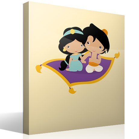 Kinderzimmer Wandtattoo: Jasmine und Aladdin