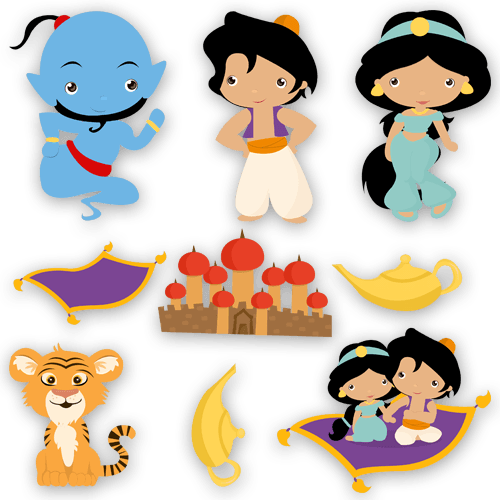 Kinderzimmer Wandtattoo: Kit Aladdín