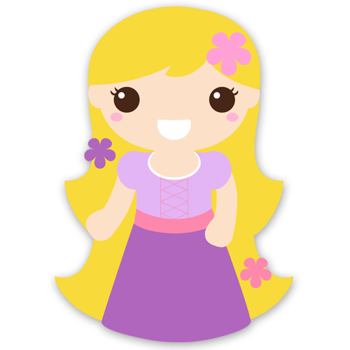 Kinderzimmer Wandtattoo: Rapunzel