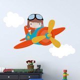 Kinderzimmer Wandtattoo: Flugzeug in den Wolken 3