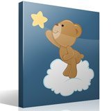 Kinderzimmer Wandtattoo: Kleiner Bär, der einen Stern fängt 4