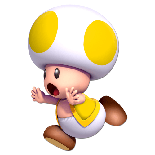 Kinderzimmer Wandtattoo: Gelb Toad