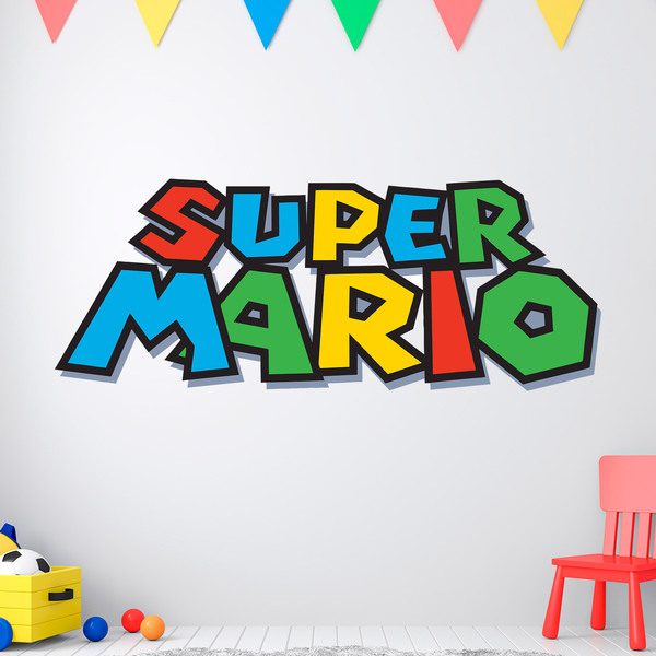 Kinderzimmer Wandtattoo: Super Mario Spiel