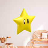 Kinderzimmer Wandtattoo: Stern von Mario Bros 4