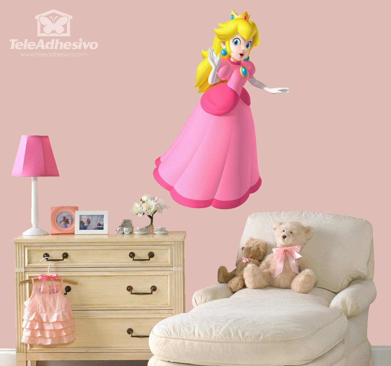 Kinderzimmer Wandtattoo: Princess Peach