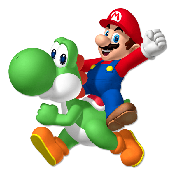 Kinderzimmer Wandtattoo: Mario und Yoshi