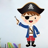 Kinderzimmer Wandtattoo: Die kleinen Piraten Pistole 3