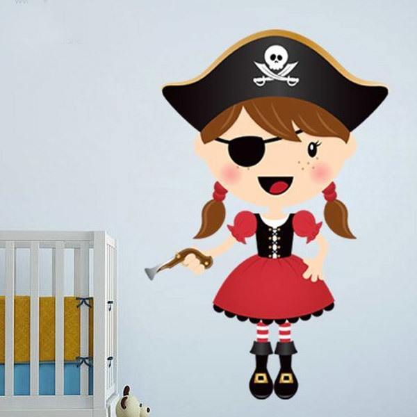 Kinderzimmer Wandtattoo: Der kleine Pirat Gewehr