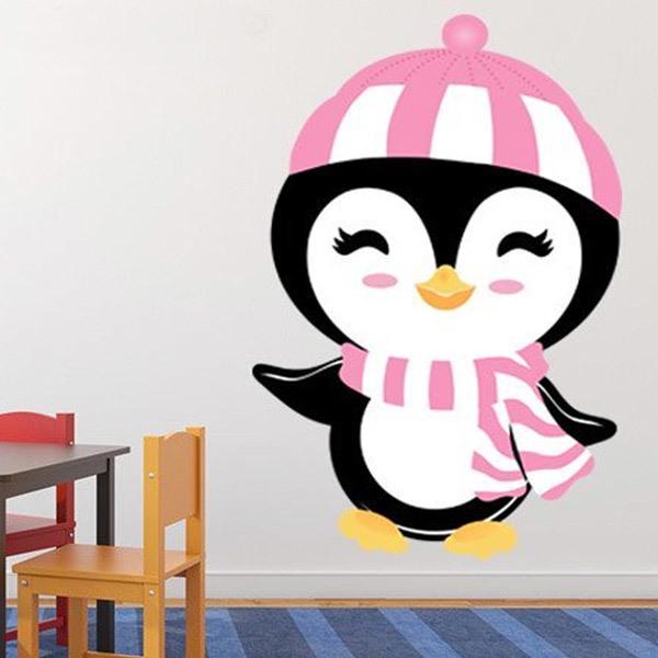 Kinderzimmer Wandtattoo: Pinguino in inverno