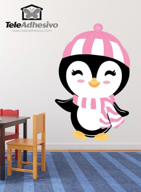 Kinderzimmer Wandtattoo: Pinguino in inverno