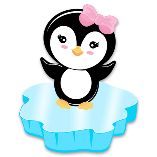 Kinderzimmer Wandtattoo: Penguin Eis