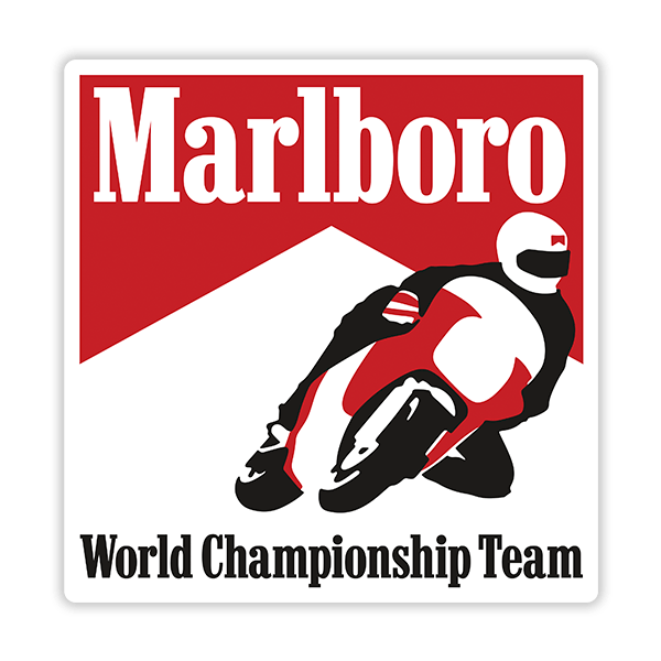 Aufkleber: Marlboro Motorräder