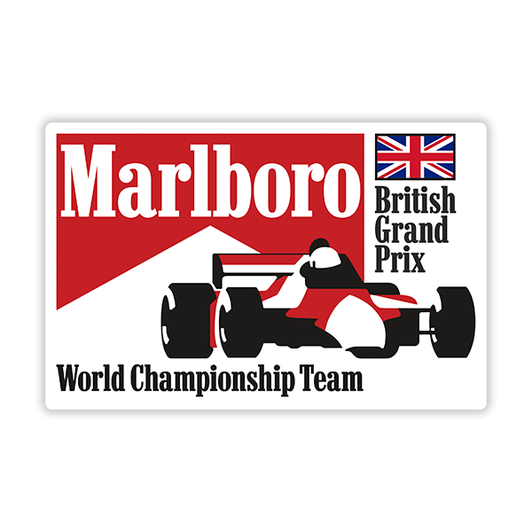 Aufkleber: Marlboro England Großer Preis