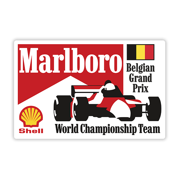 Aufkleber: Marlboro Großer Preis von Belgien