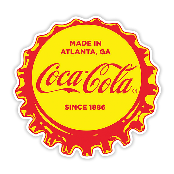 Aufkleber: Coca Cola Since 1886