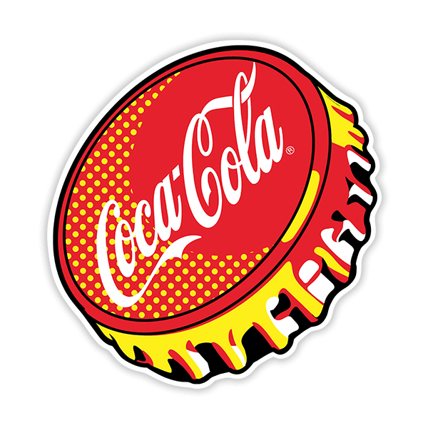 Aufkleber: Coca Cola Teller
