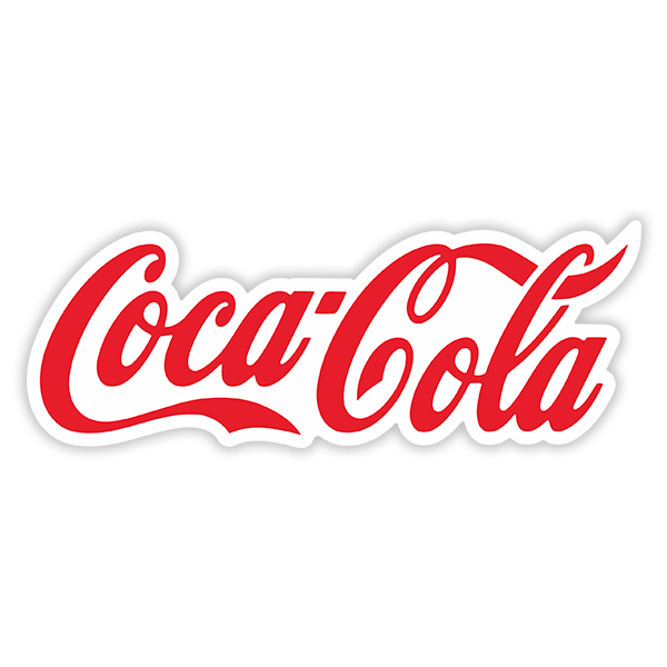 Aufkleber: Coca Cola Schriftzug