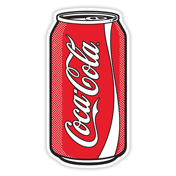 Aufkleber: Coca Cola Pop Art Dose