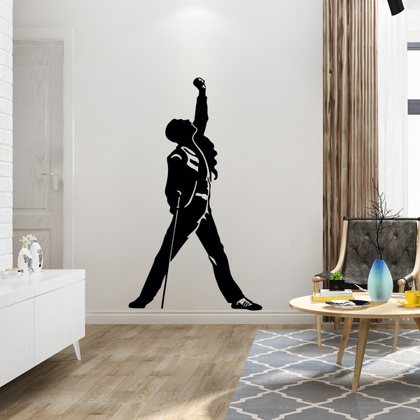 Wandtattoos: Silhouette von Freddie Mercury