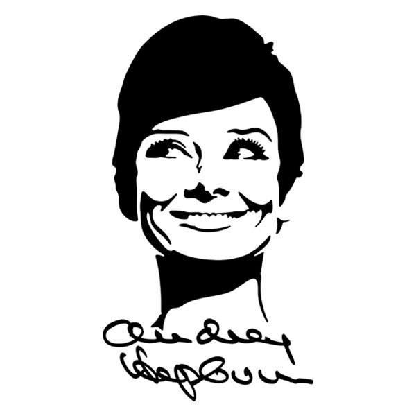 Wandtattoos: Autogramm Audrey Hepburn