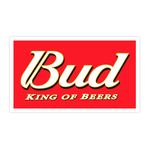 Aufkleber: Bud King of Beers