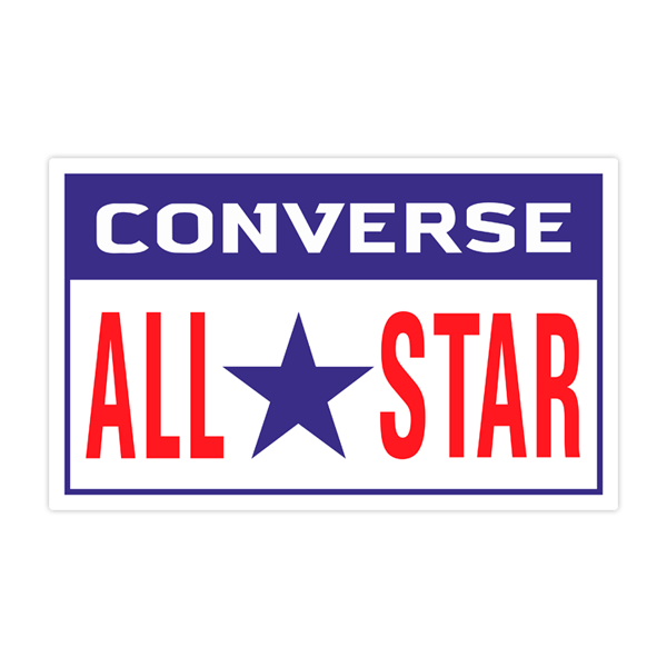 Aufkleber: Converse All Star rechteckig