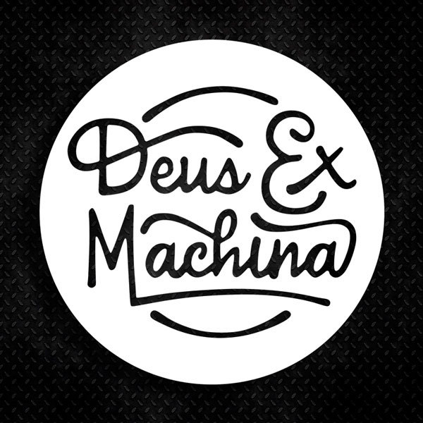 Aufkleber: Deus ex Machina Kreis