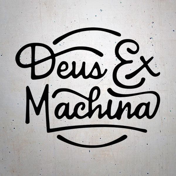 Aufkleber: Motorrad Deus ex Machina