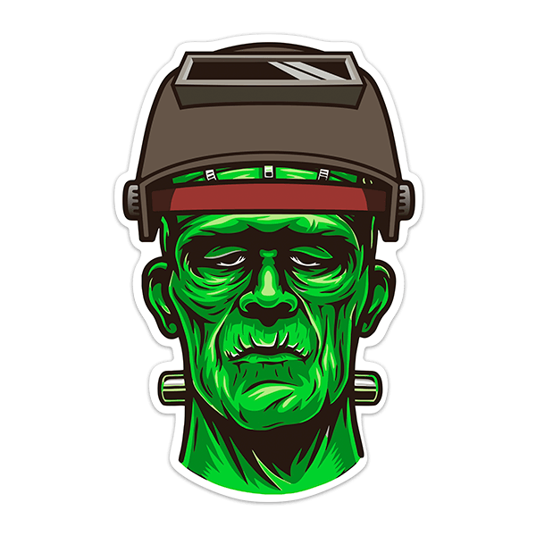 Aufkleber: Frankenstein Lötkolben