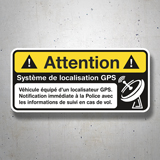 Aufkleber: Attention GPS 3