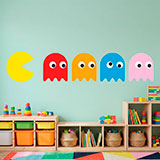 Wandtattoos: Pac-Man und 4 Gespenster 13