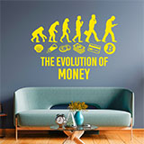 Wandtattoos: Bitcoin Evolution of money 2