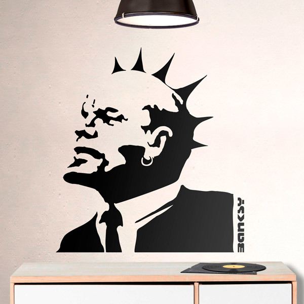 Wandtattoos: Banksy, Lenin Punk