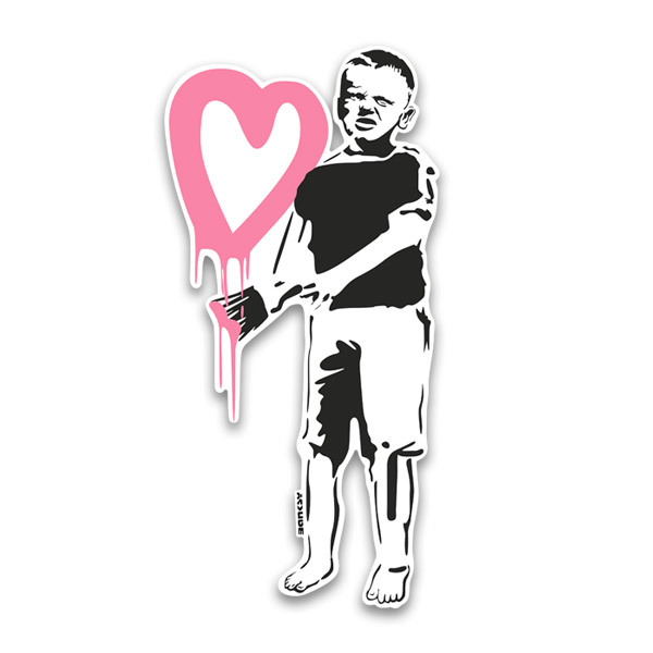 Wandtattoos: Banksy, Liebe Nervt