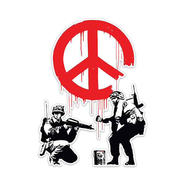 Wandtattoos: Banksy, Armeen für den Frieden
