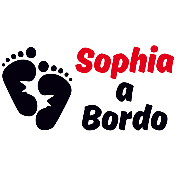 Aufkleber: Baby an bord benutzerdefinierte Spanisch