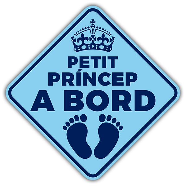 Aufkleber: Kleiner prinz an bord - Katalanisch