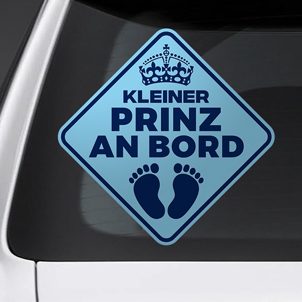 Aufkleber: Kleiner prinz an bord