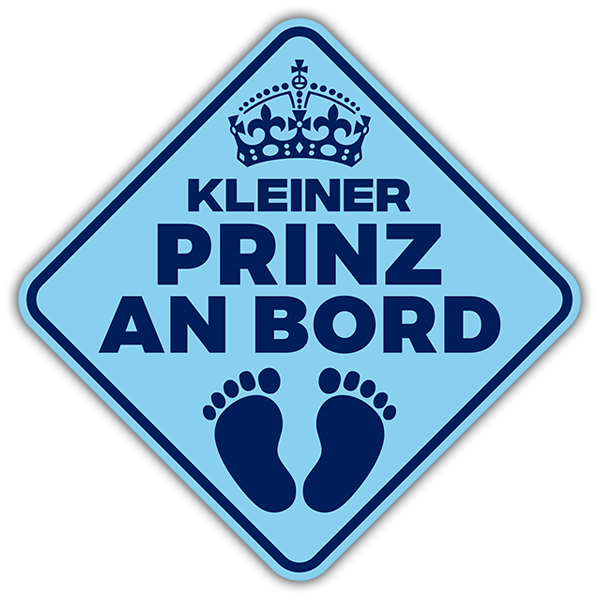 Aufkleber: Kleiner prinz an bord