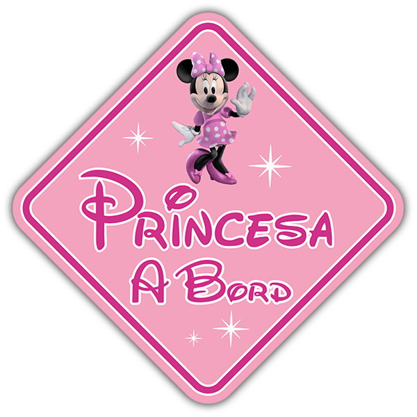 Aufkleber: Prinzessin an Bord Disney - katalanisch