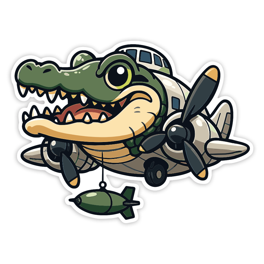 Aufkleber: Bombardiro Crocodilo